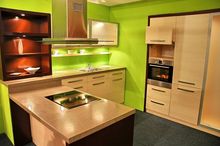 Kuchnia pomalowana na zielono