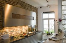 Imitacja cegły w kuchni