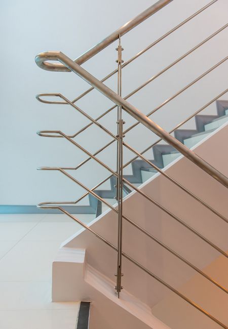 Metalowa balustrada schodowa
