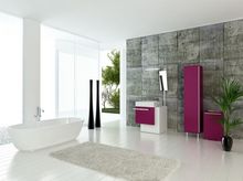 Dekoracyjne płyty betonowe - aranżacja łazienki